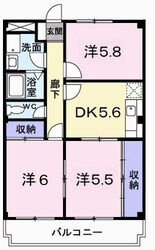 レジデンスK1の物件間取画像